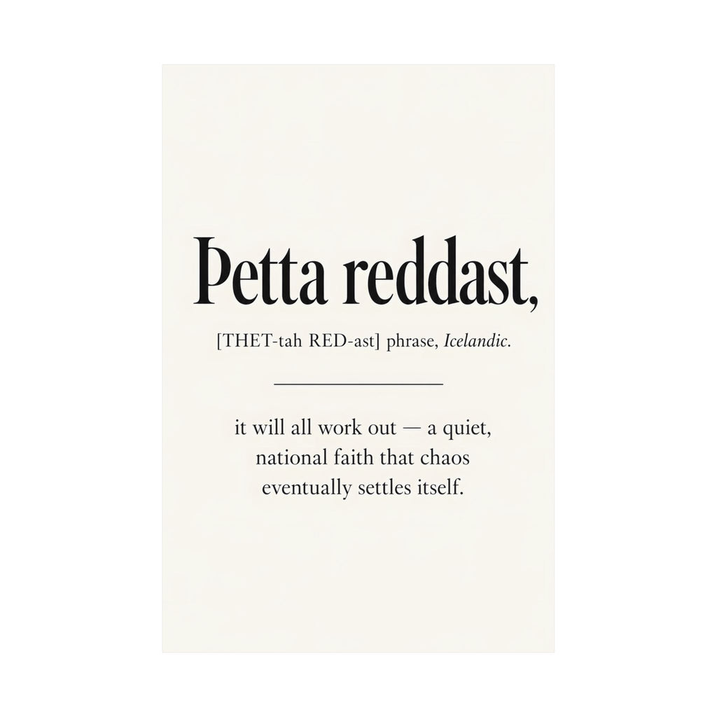 Þetta reddast, Icelandic