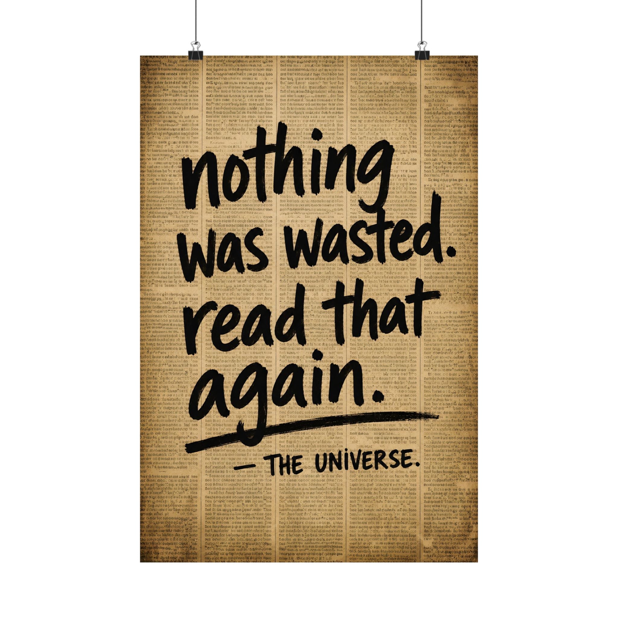 Can Nothing Be Wasted?