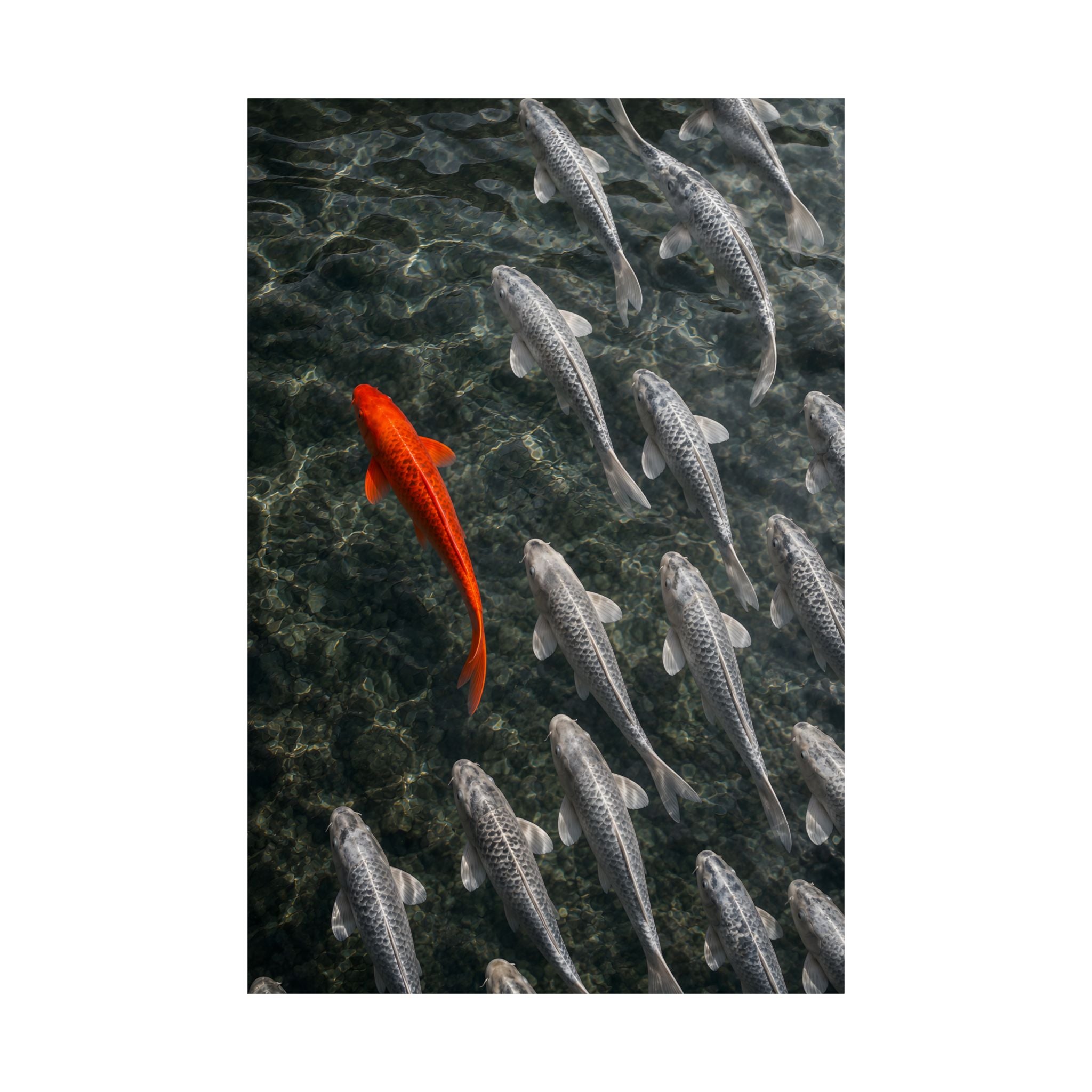 The Contrasting Koi