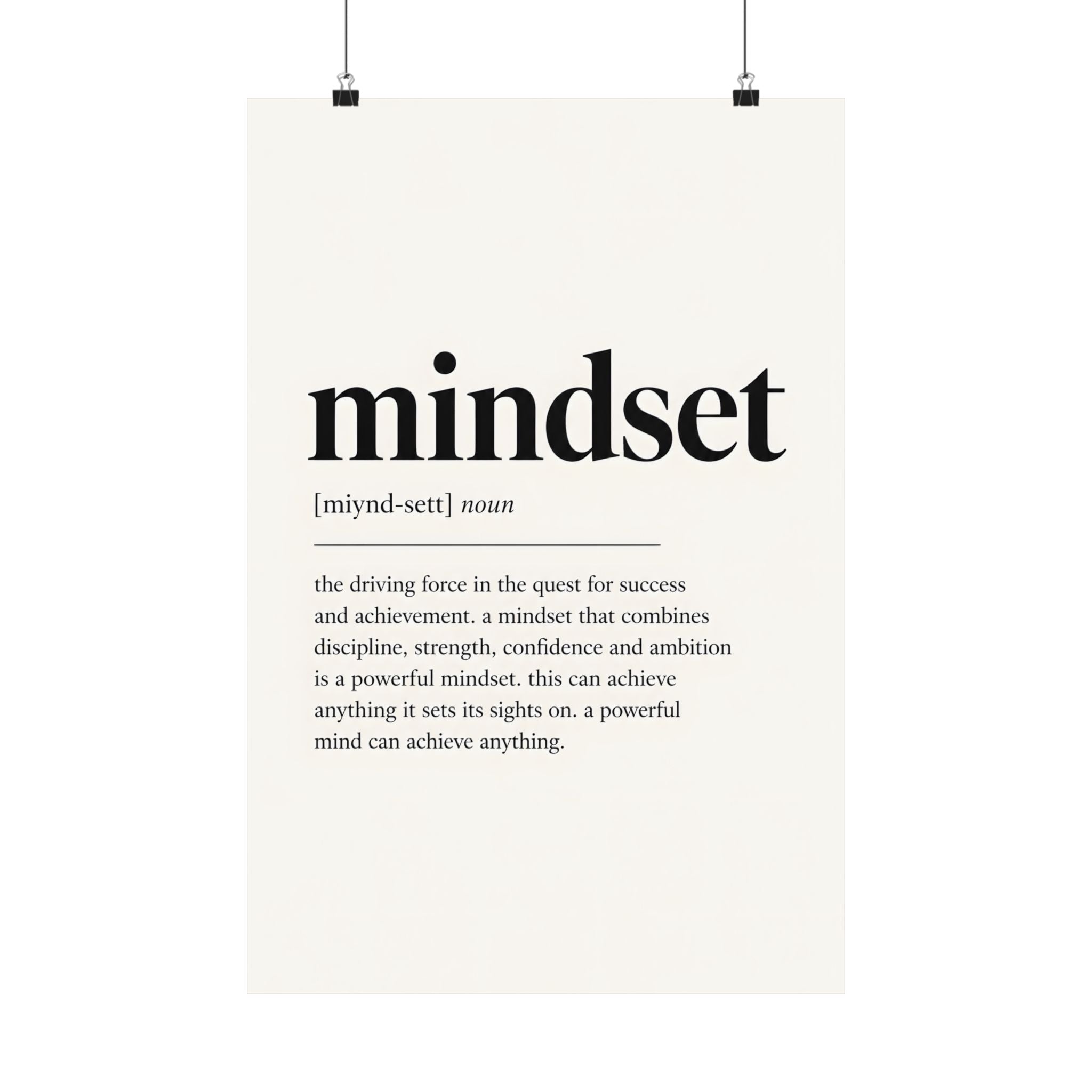 Define Mindset