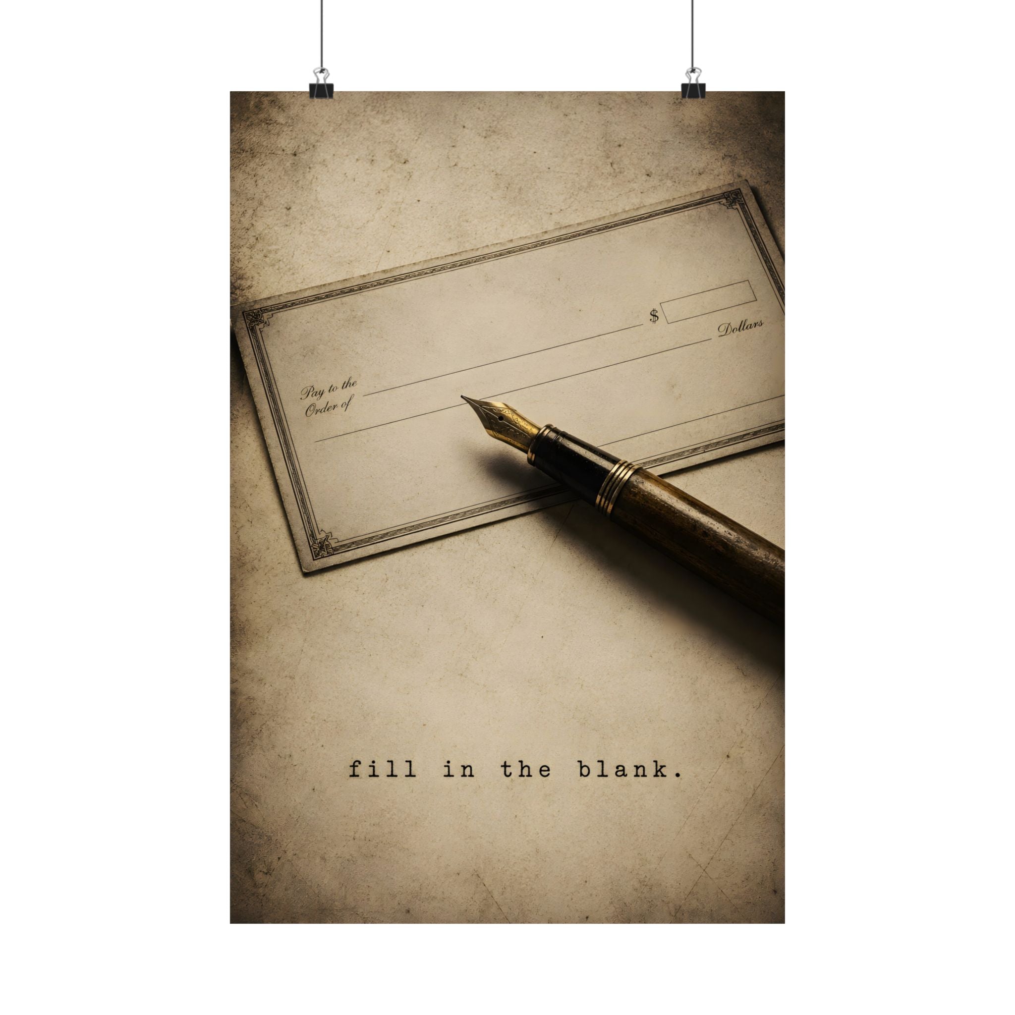 The Blank Check