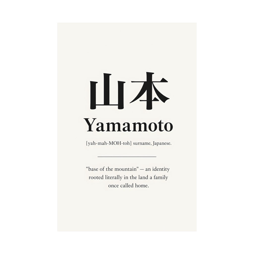 Yamamoto, Japanese