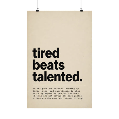 Briefing - Tired Beats Talented
