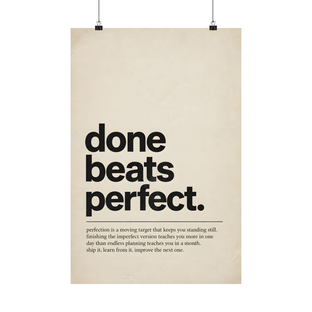 Briefing - Done Beats Perfect