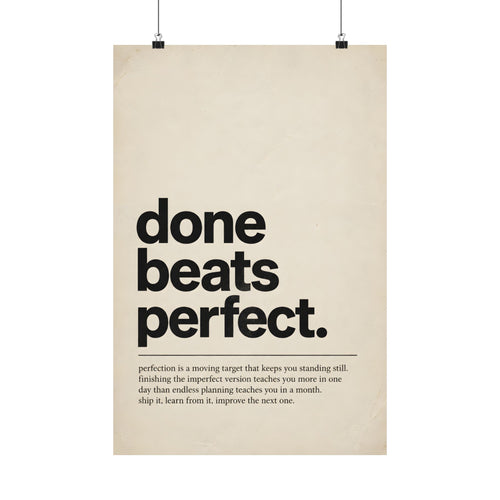 Briefing - Done Beats Perfect