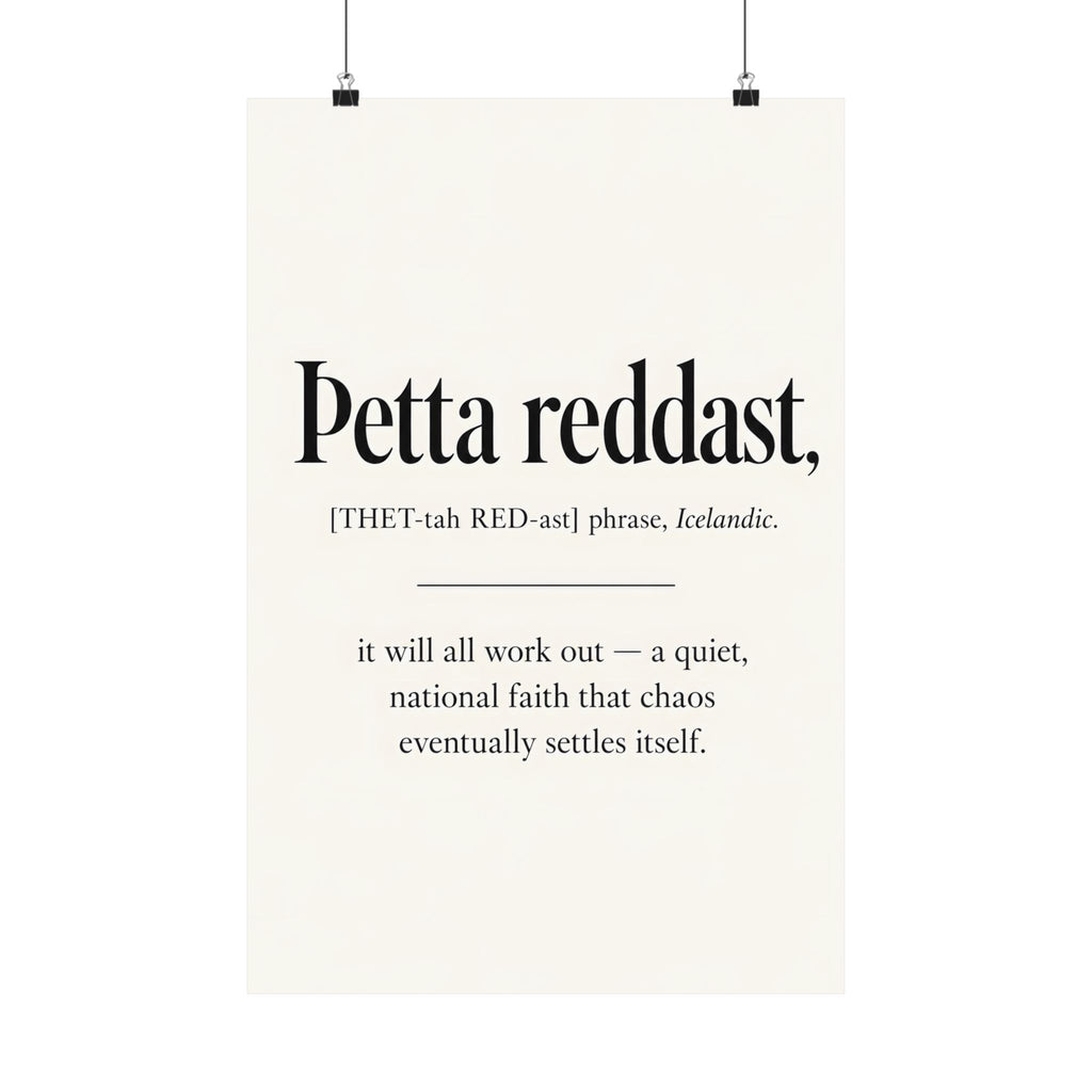 Þetta reddast, Icelandic