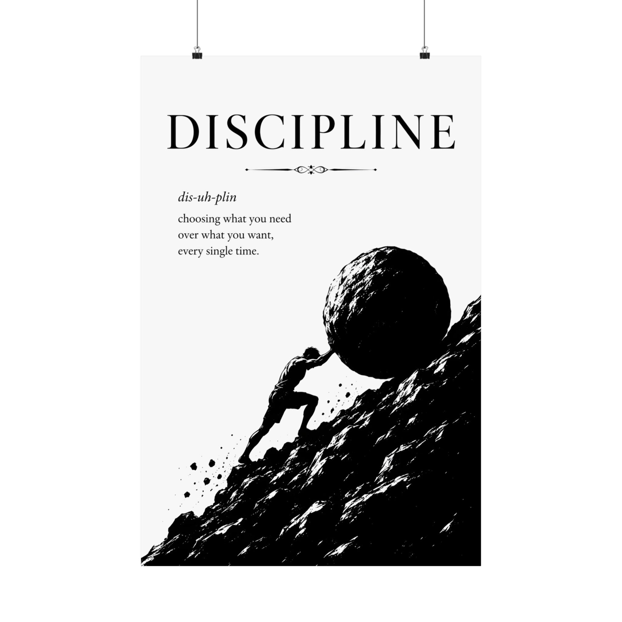 Discipline Moves Boulders
