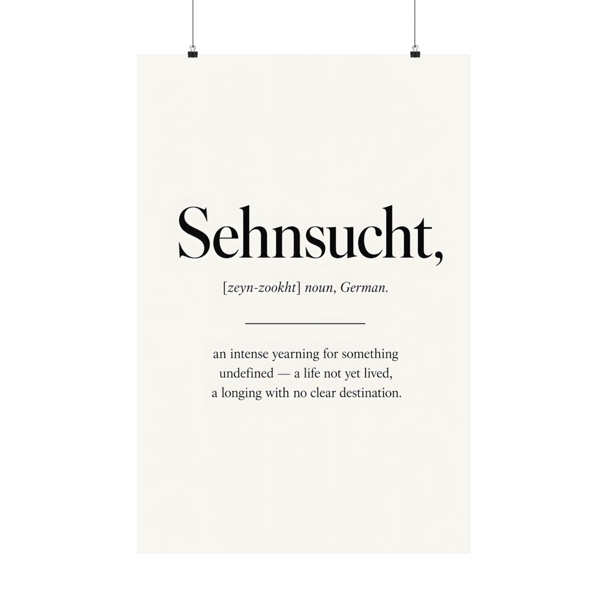 Sehnsucht