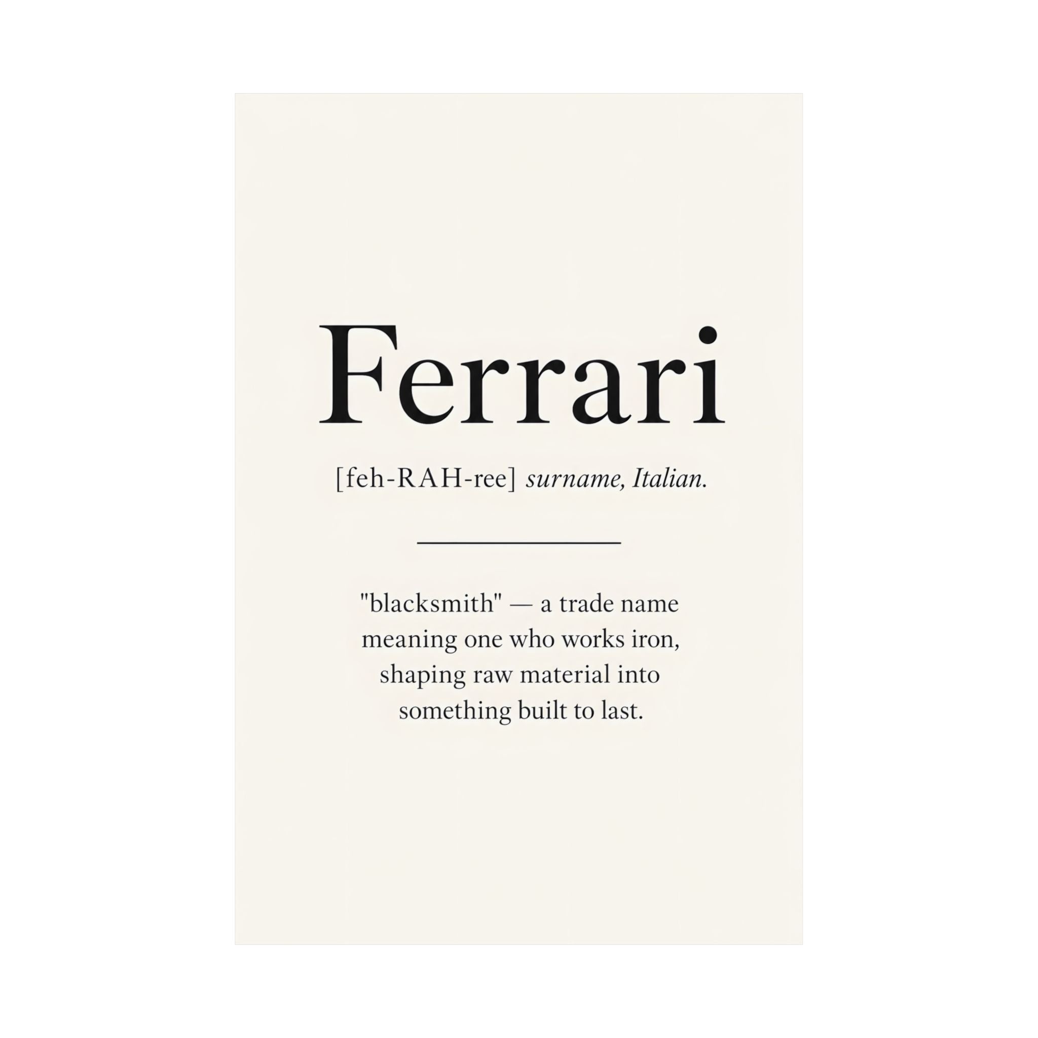 Ferrari, Italian