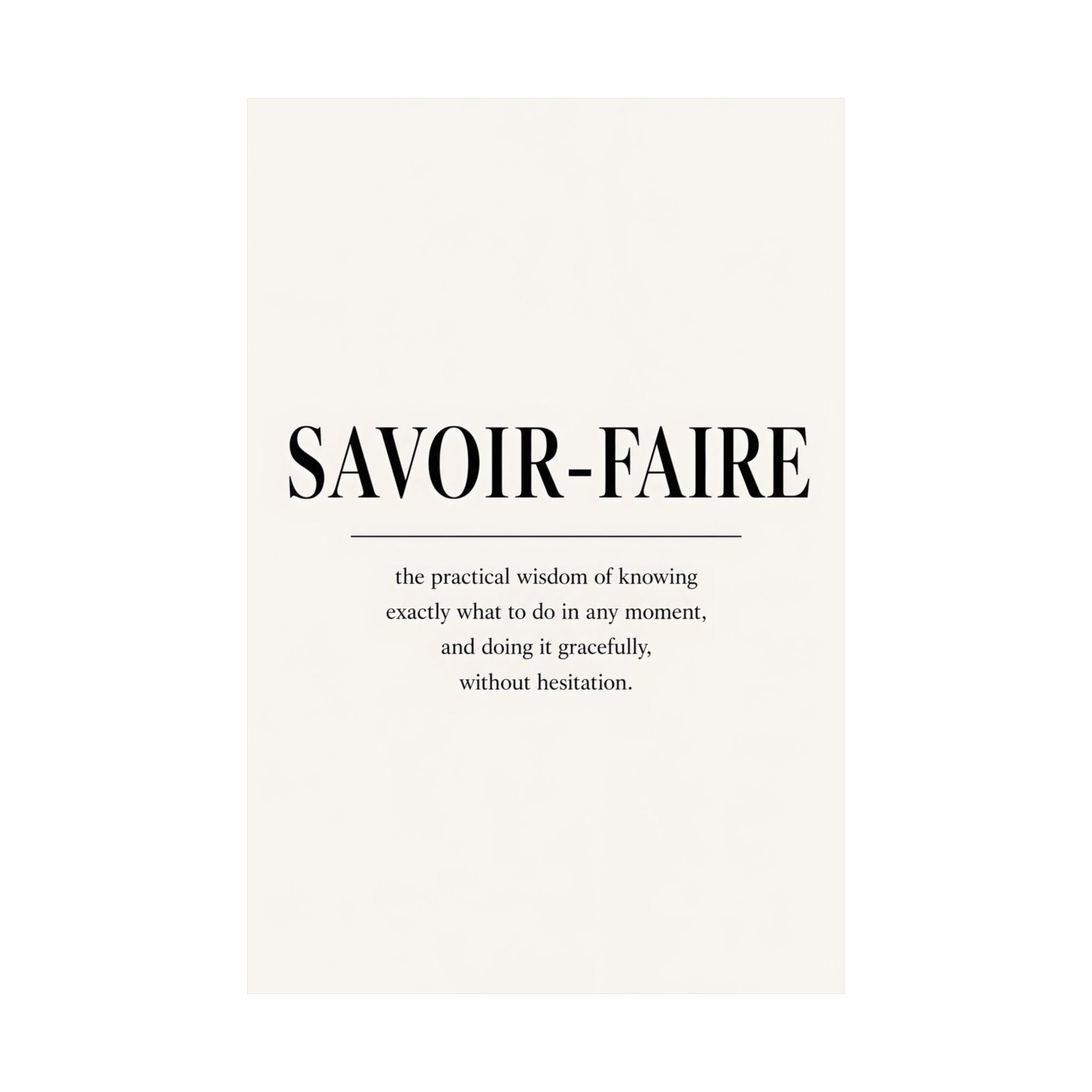 Savoir-Faire