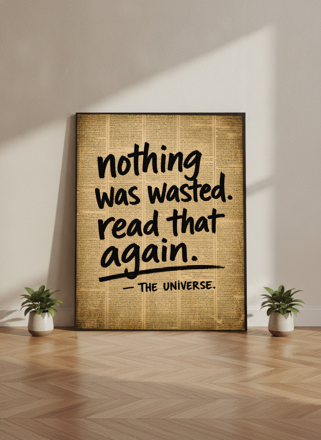 Can Nothing Be Wasted?