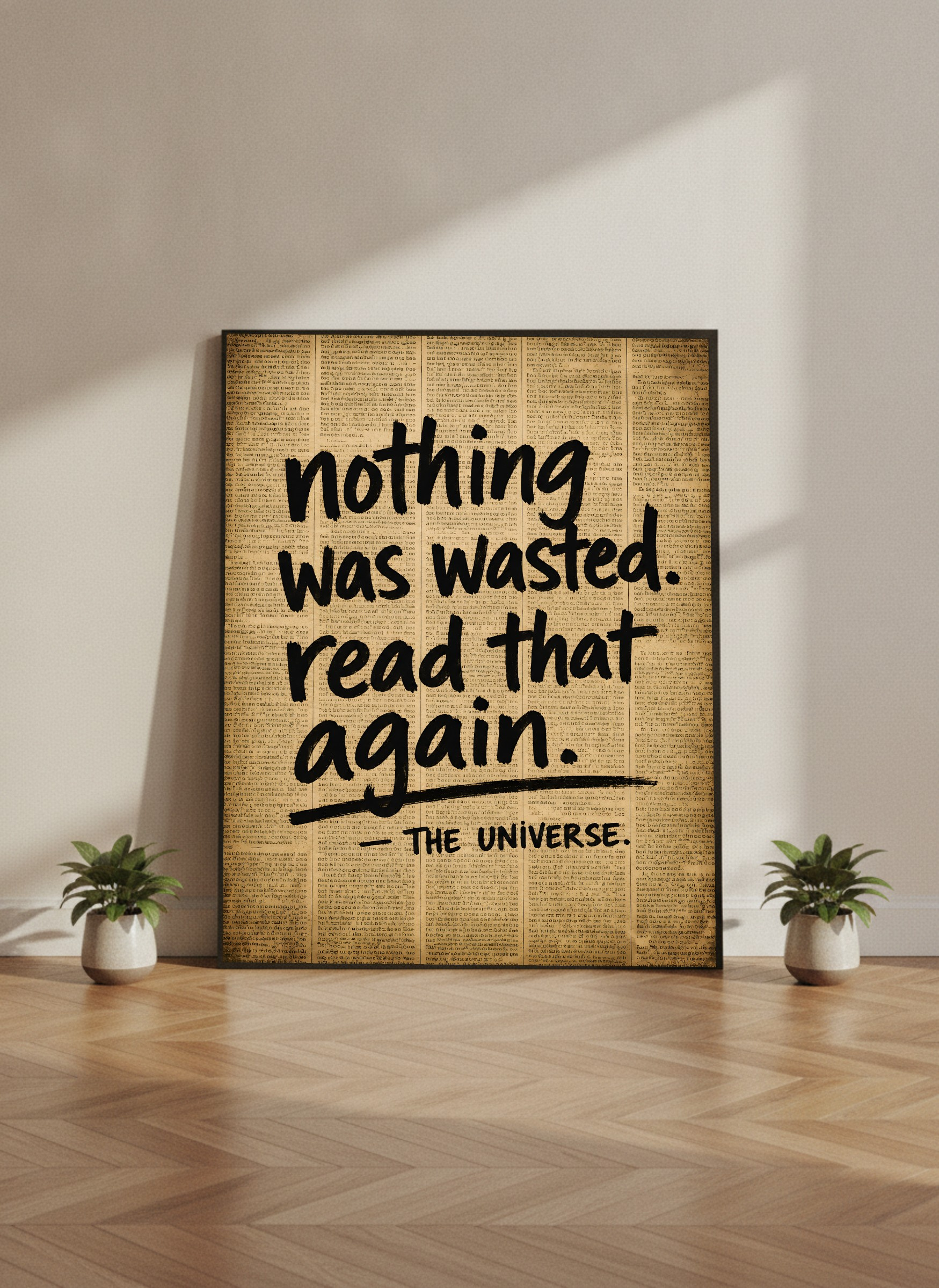Can Nothing Be Wasted?