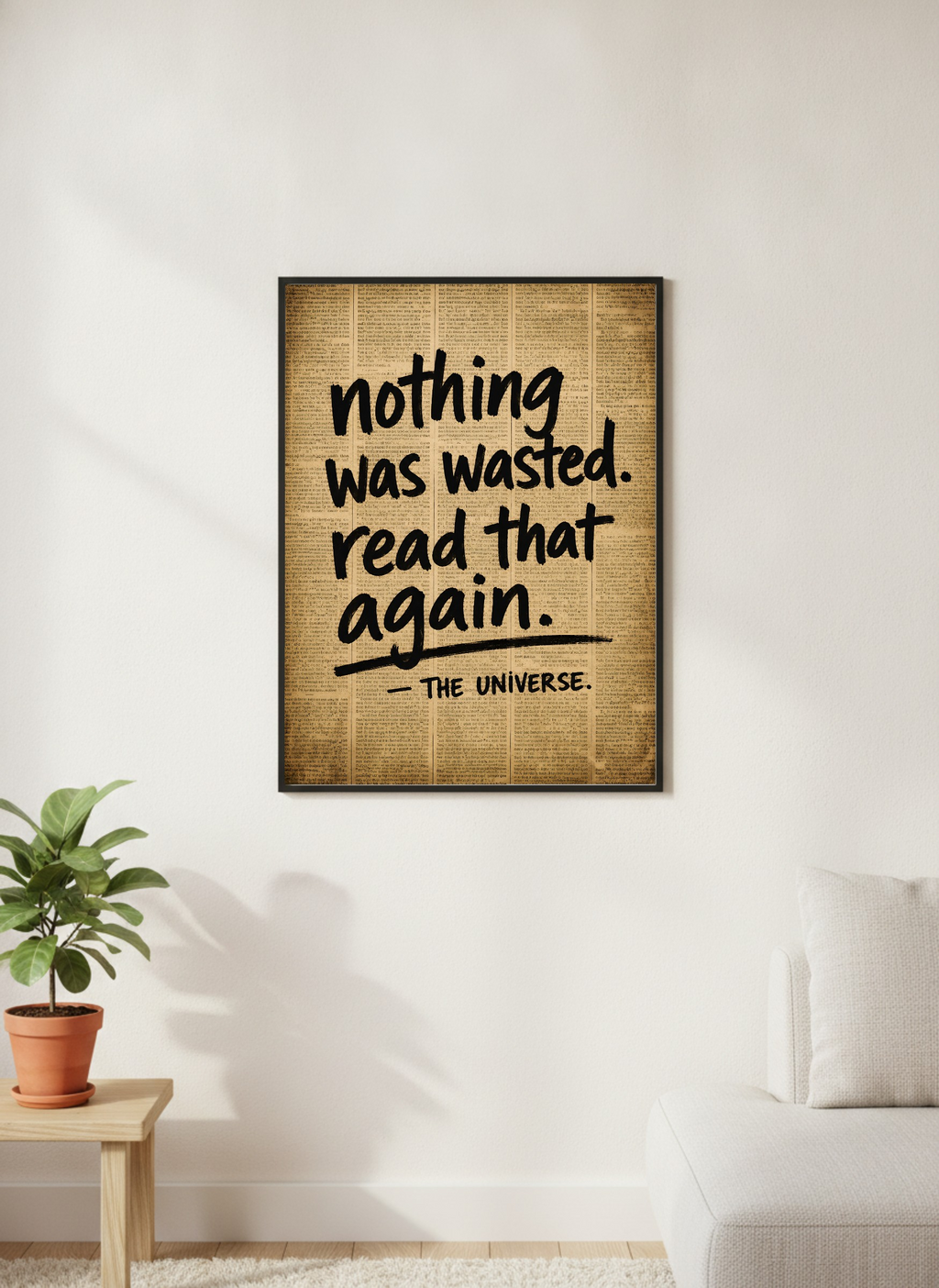 Can Nothing Be Wasted?