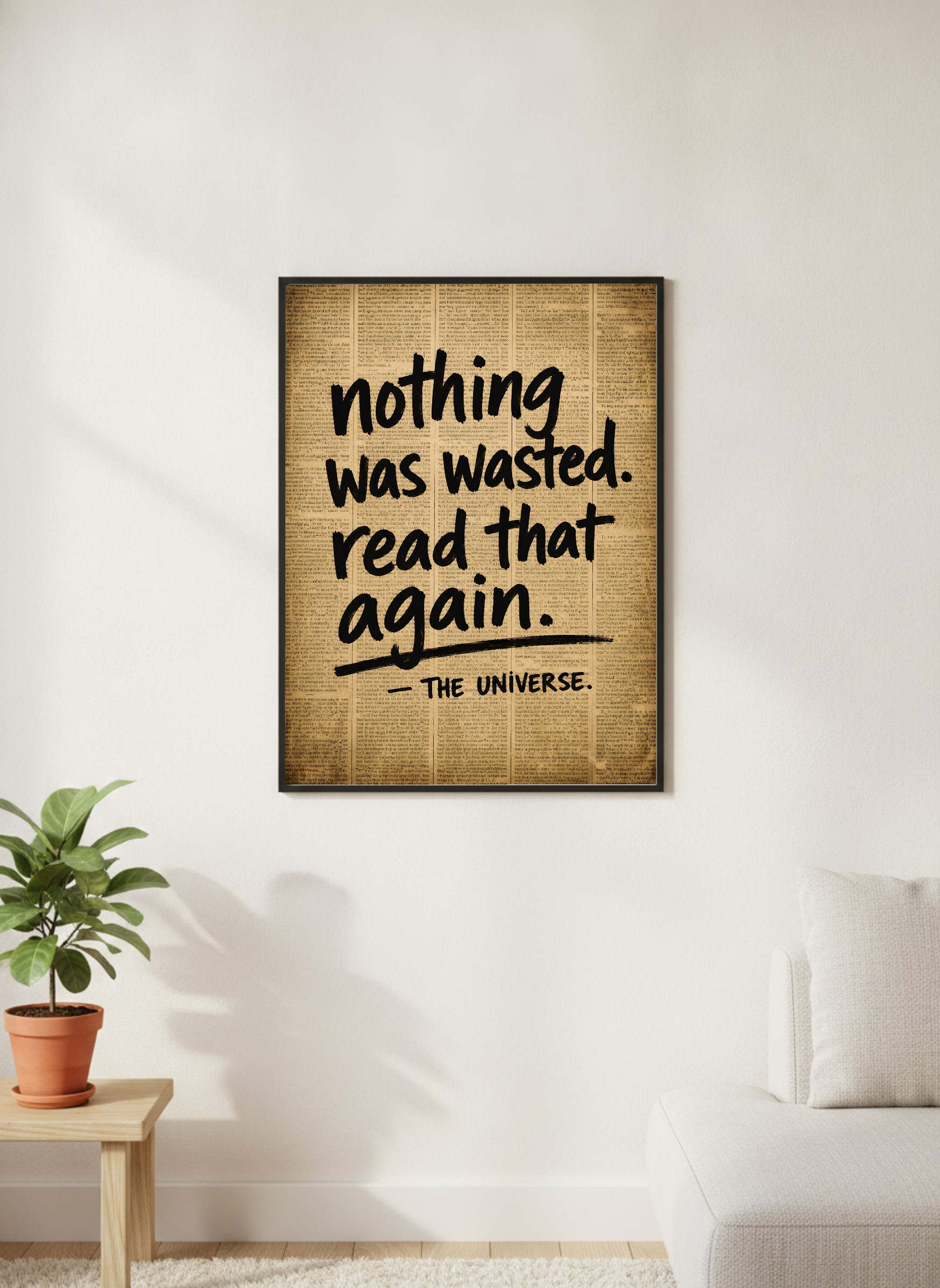 Can Nothing Be Wasted?