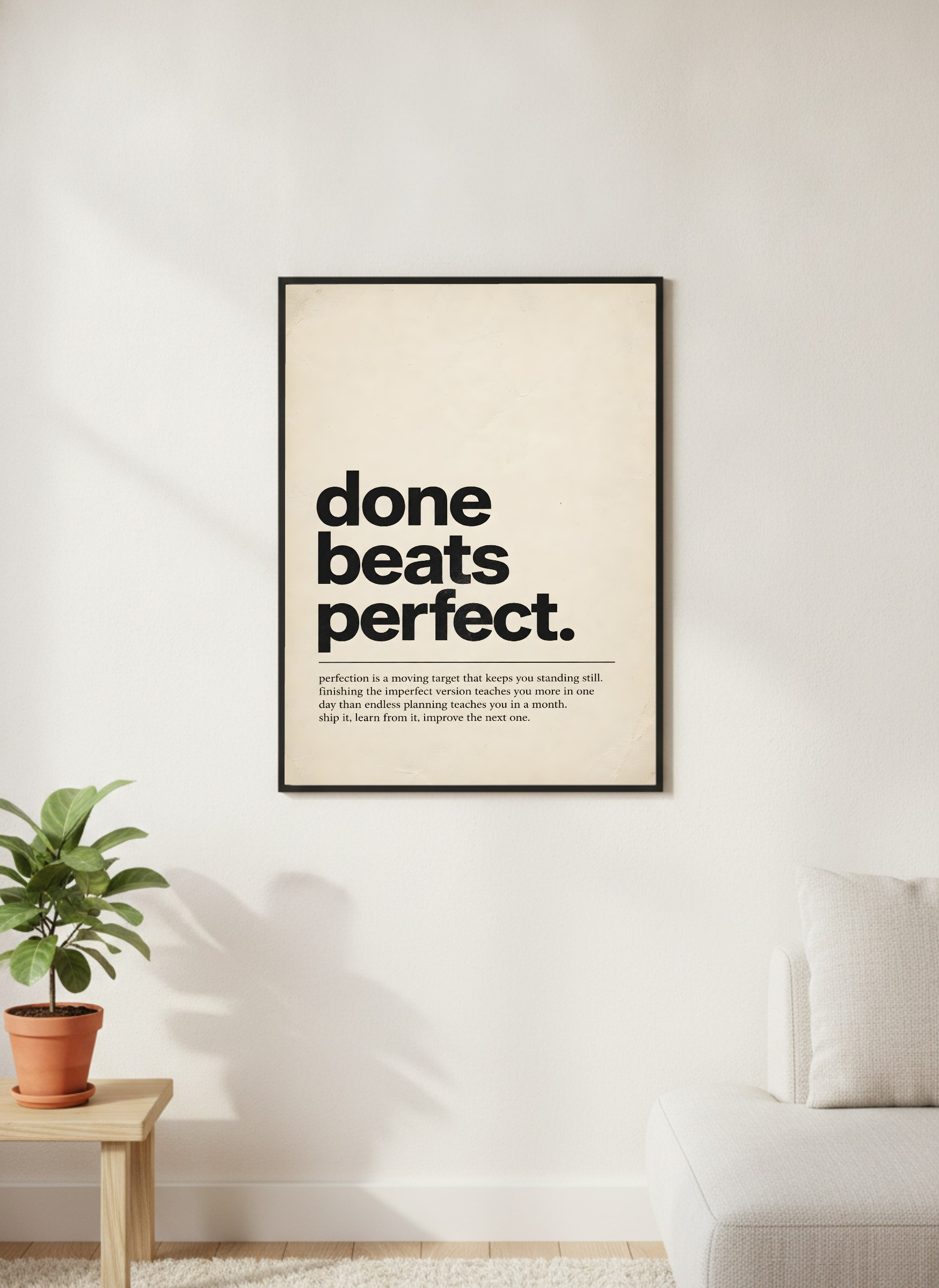 Briefing - Done Beats Perfect