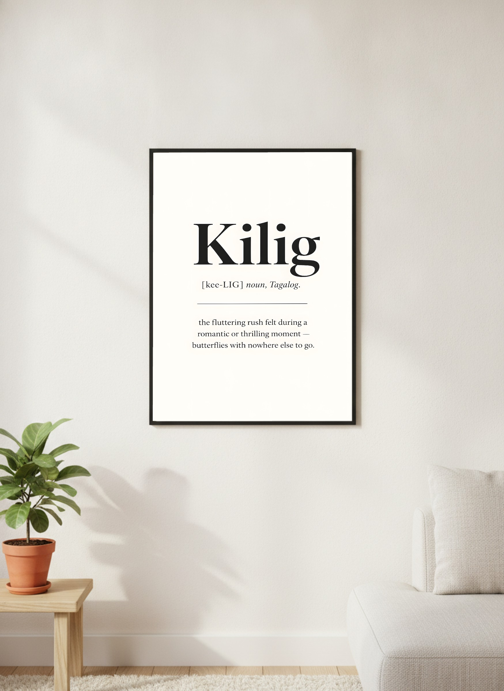 Kilig, Tagalog