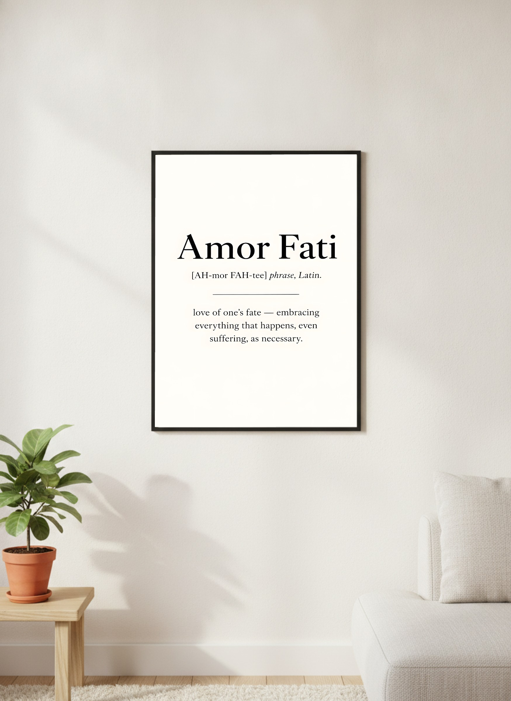 Amor Fati, Latin