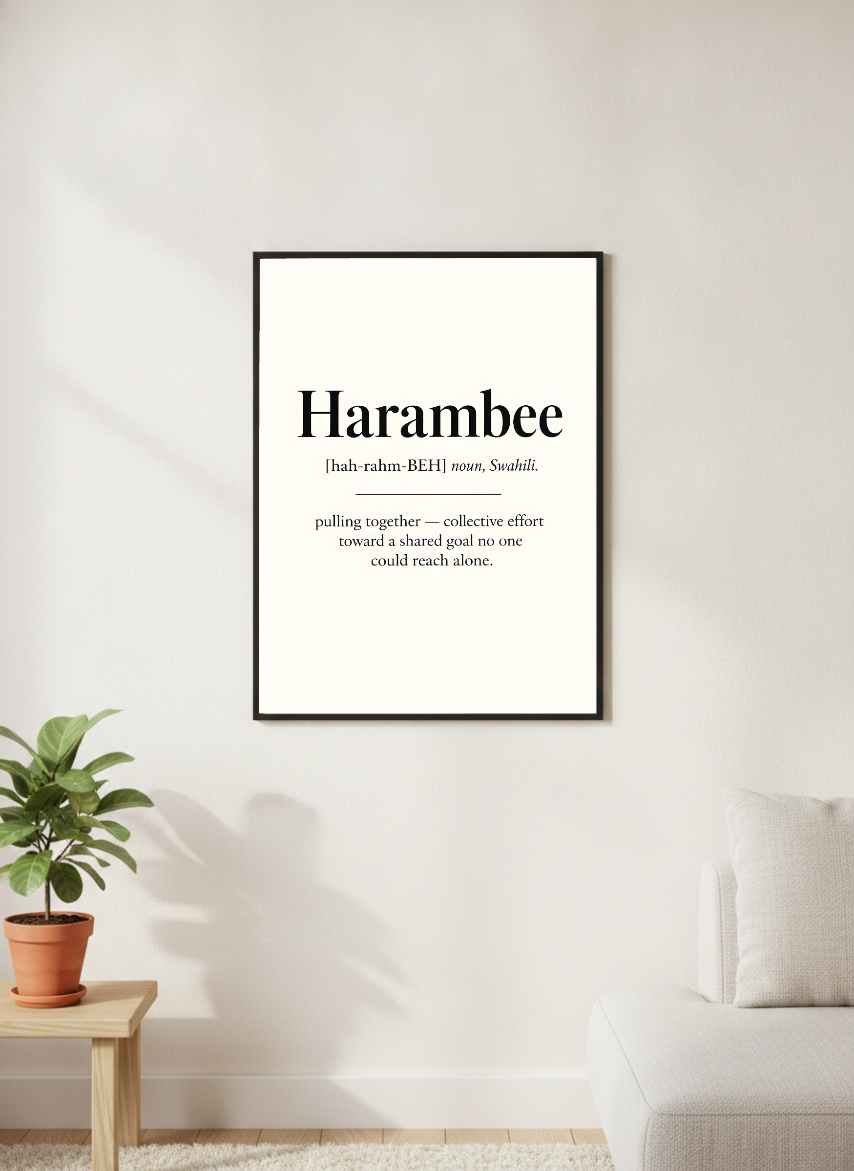 Harambee, Swahili