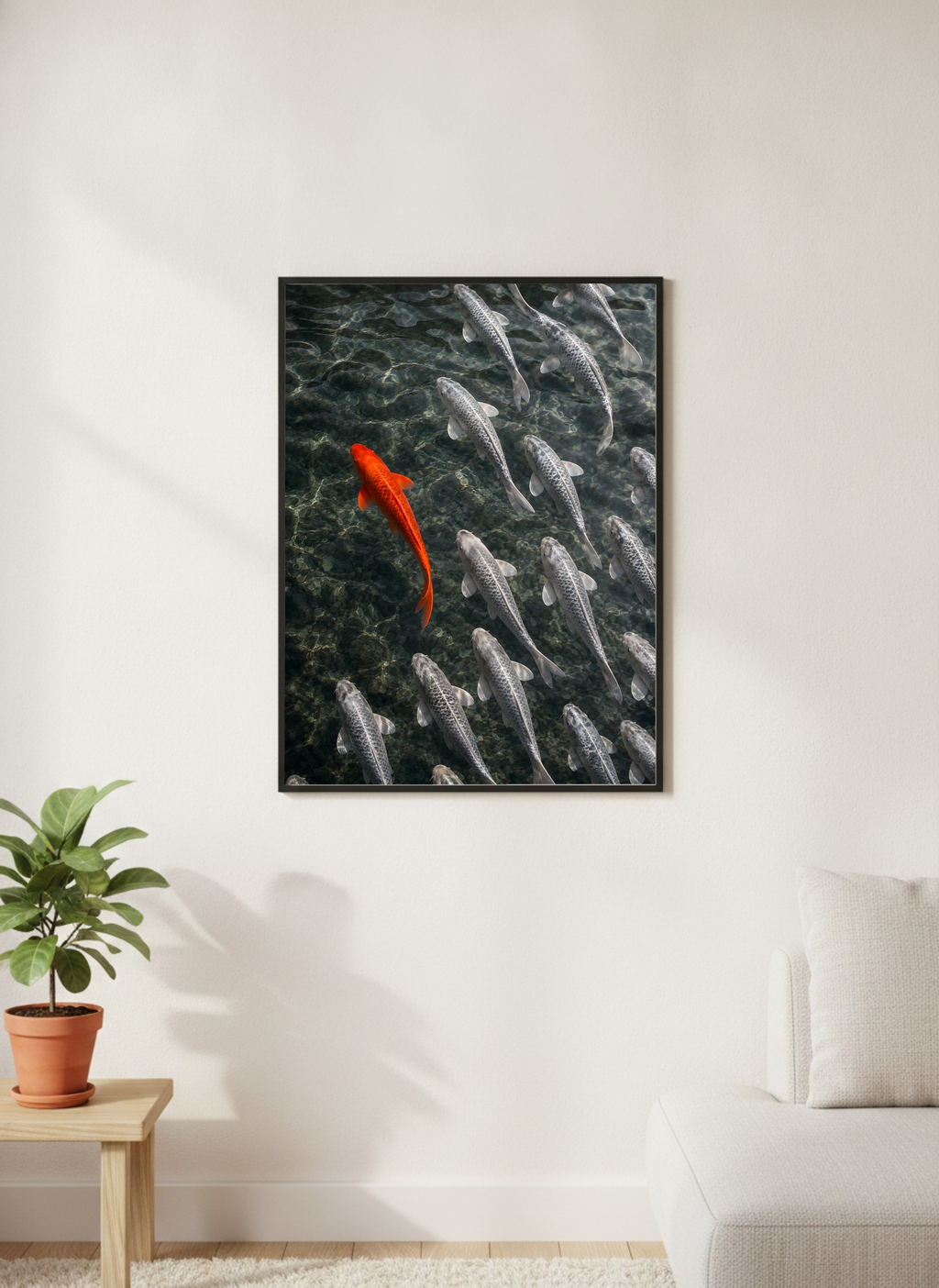 The Contrasting Koi
