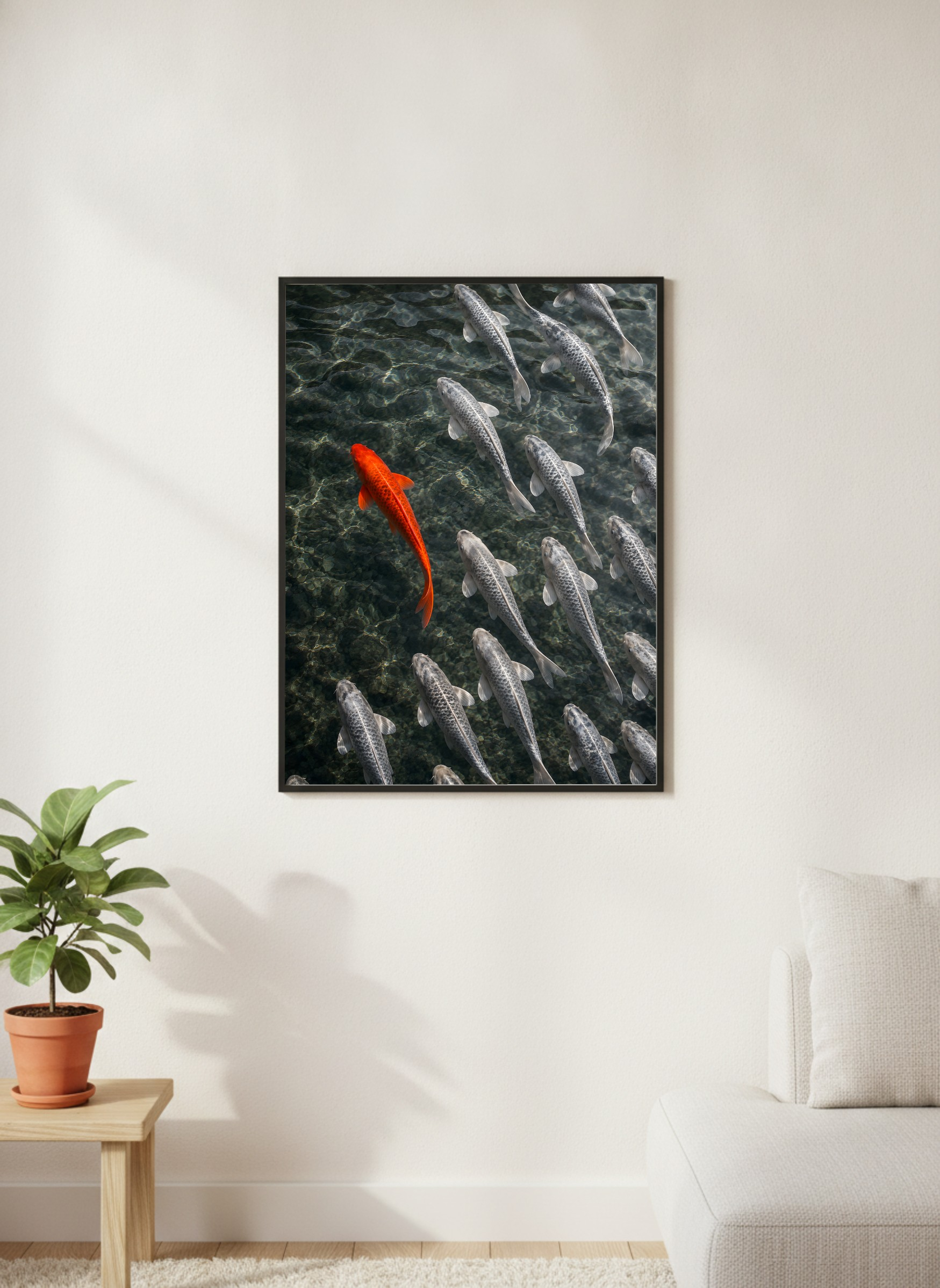 The Contrasting Koi